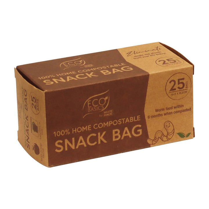 White Magic Eco Basics 100% Home Compostable Snack Bag