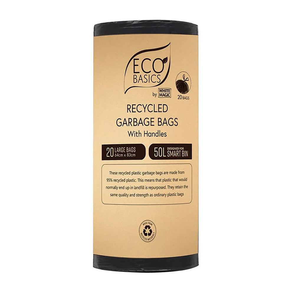 White Magic Eco Basics Recycled Garbage Bin Bags