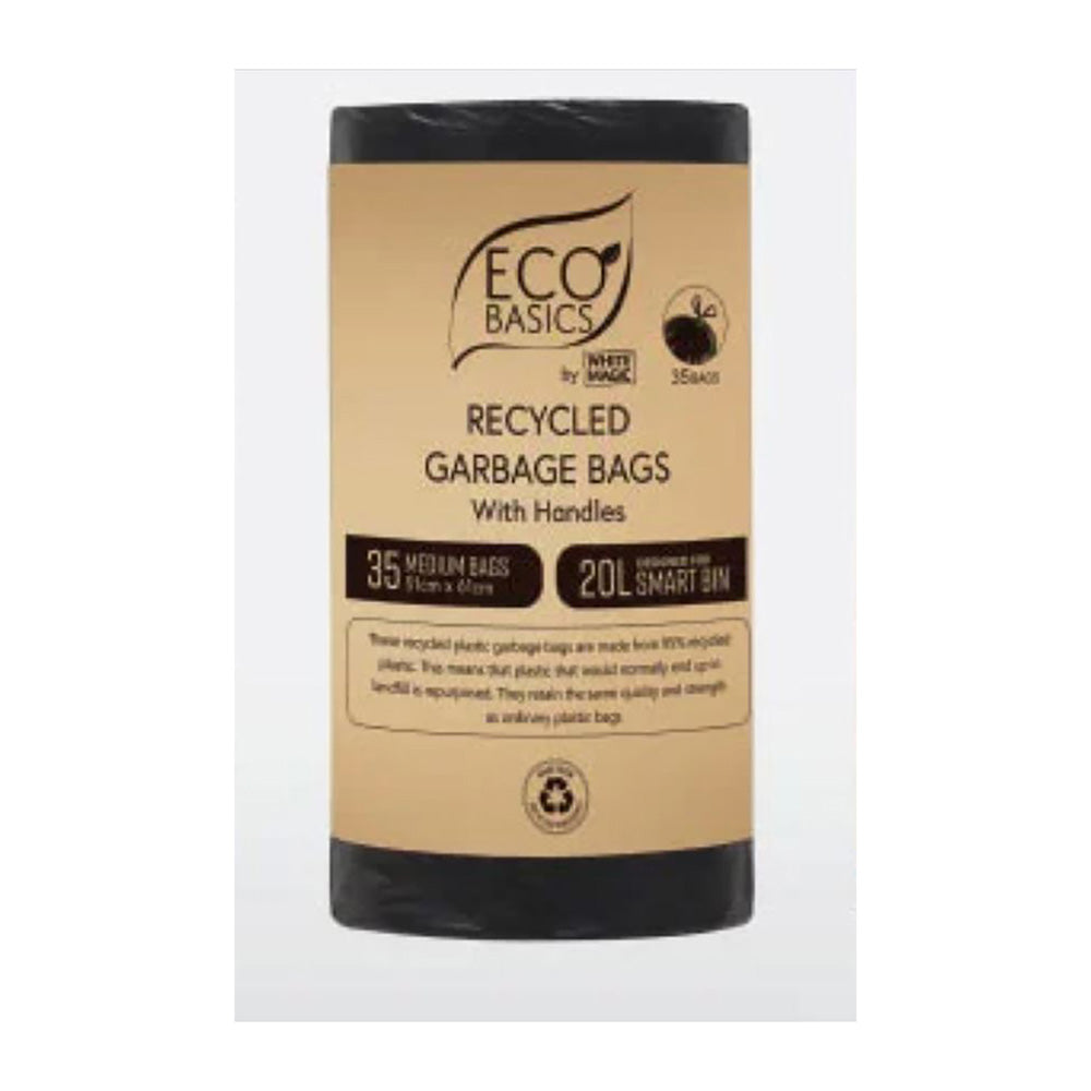 White Magic Eco Basics Recycled Garbage Bin Bags