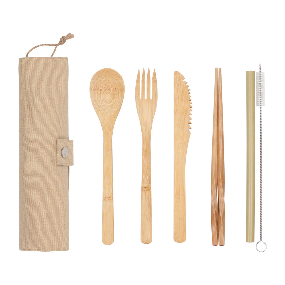 White Magic Eco Basics Reusable Bamboo Cutlery Set