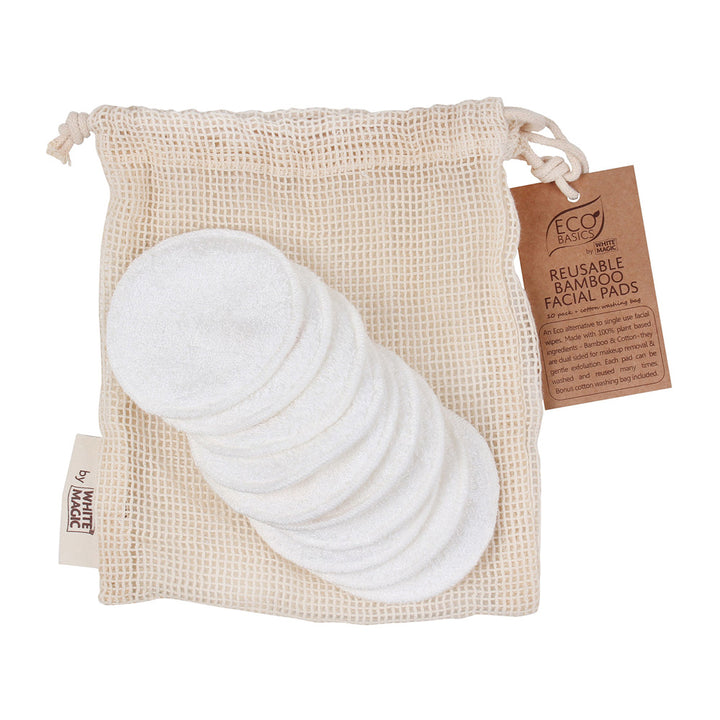 White Magic Eco Basics Reusable Bamboo Facial Pads