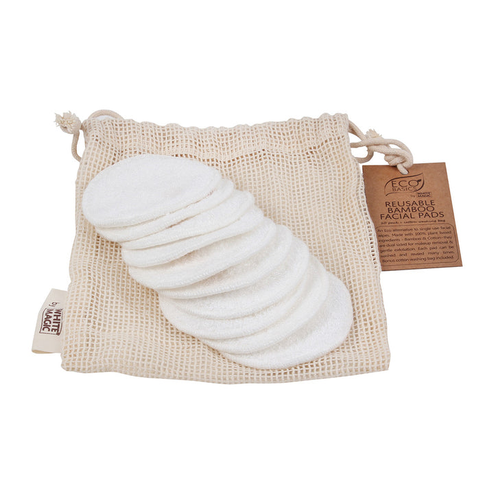 White Magic Eco Basics Reusable Bamboo Facial Pads