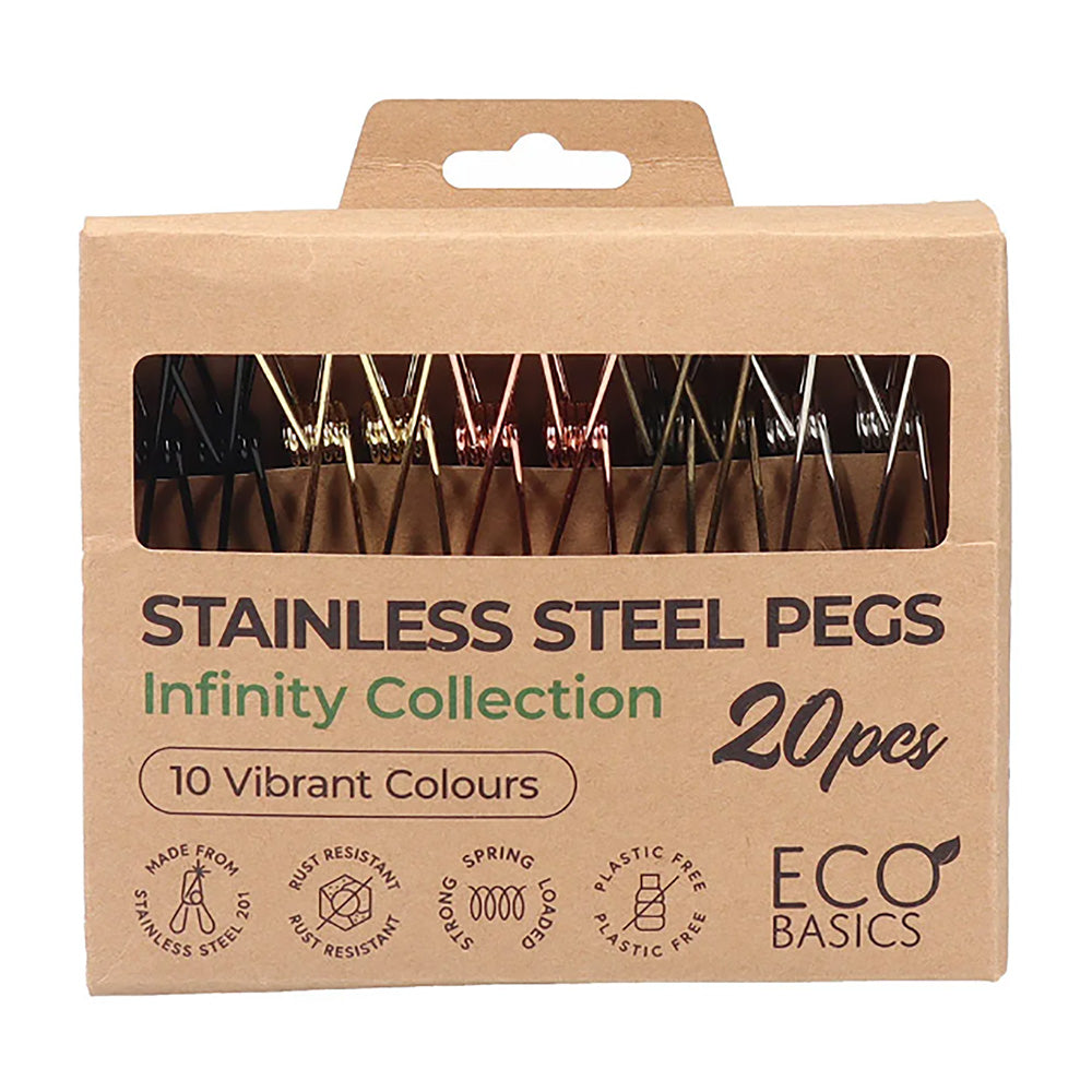 White Magic Eco Basics Stainless Steel Pegs Infinity Collection