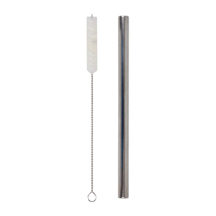 White Magic Eco Basics Stainless Steel Straw With Cleaner And Pouch