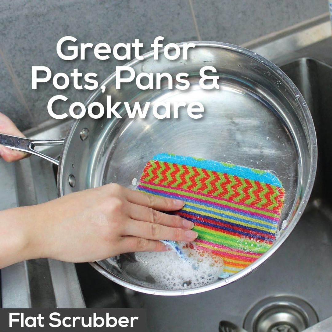 White Magic Scrubtastic Flat Pot Scrubber