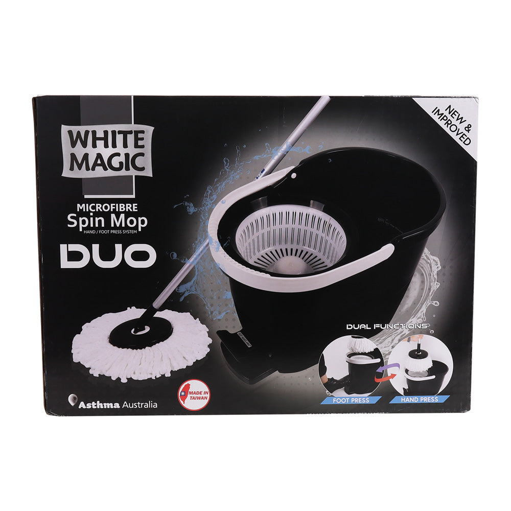 White Magic Spin Mop Duo