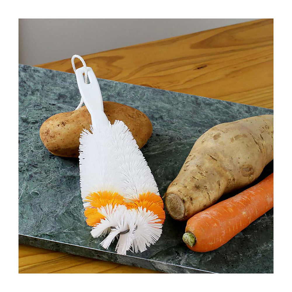 White Magic Dual Bristle Vegetable & Fruit Washing Brush