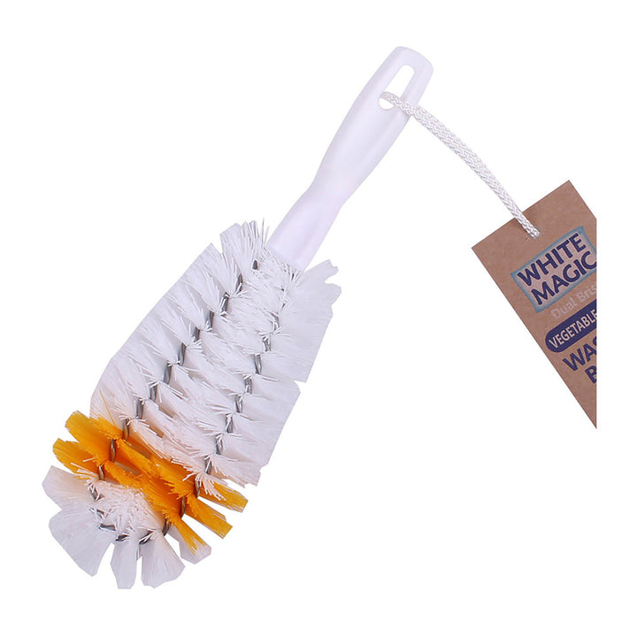 White Magic Dual Bristle Vegetable & Fruit Washing Brush