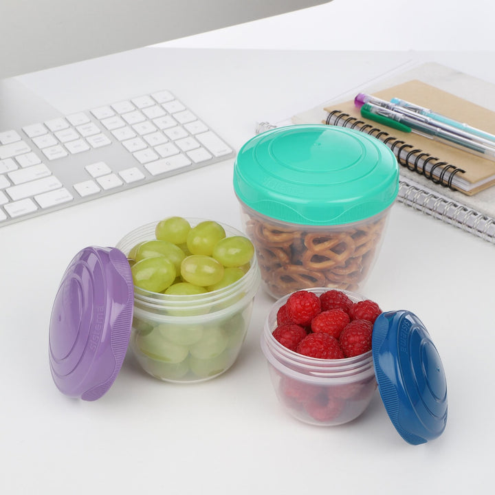 SISTEMA Snack 'N' Nest To Go Nestable Snack Containers 3 Pack