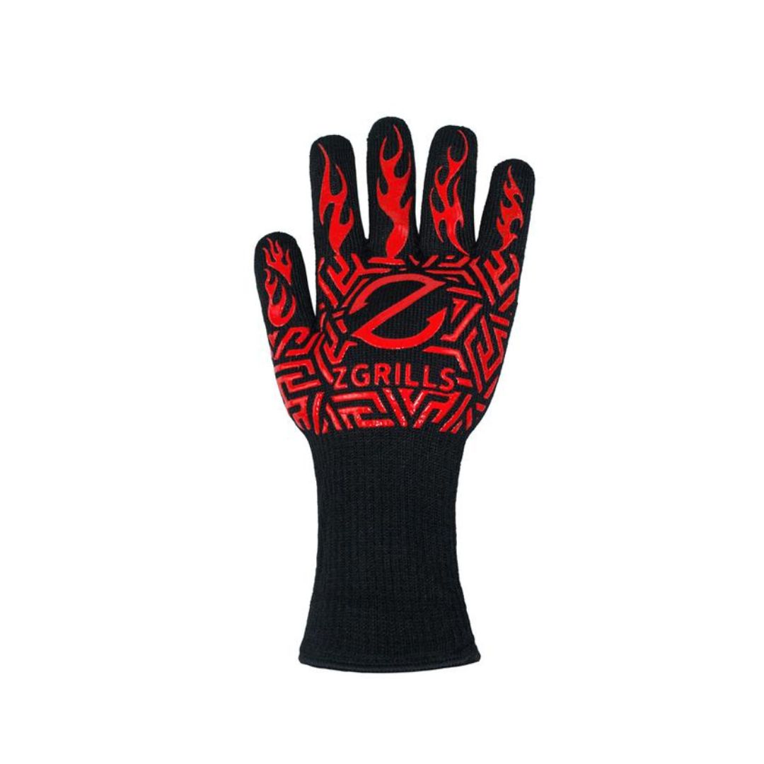 ZGrills Heat Resistant Bbq Gloves-Red