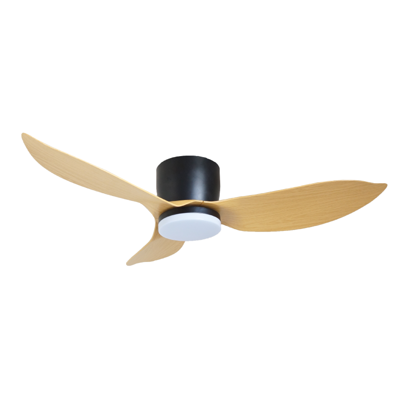 Mistral Ceiling Fan-46",Hugger, (DC40,L24W) Solar46-WD/GY Wood/Grey