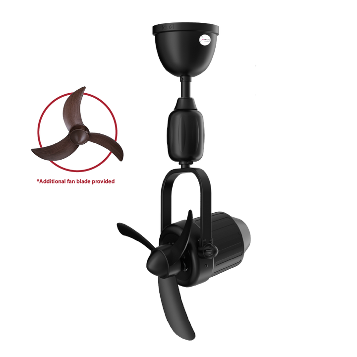 Mistral Corner Fan - 16", 25W 516-BK Black, Remote