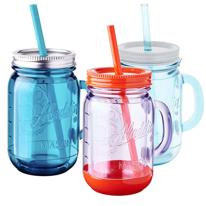 ALADDIN Insulated Mason Tumbler With Stainless Steel Lid 0.6L