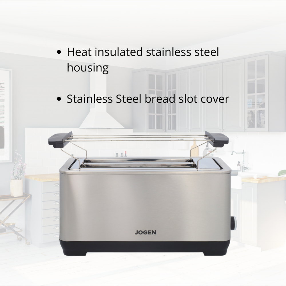 JOGEN BT 3214 Double Long Slot Automatic Bread Toaster 1600W - image 5