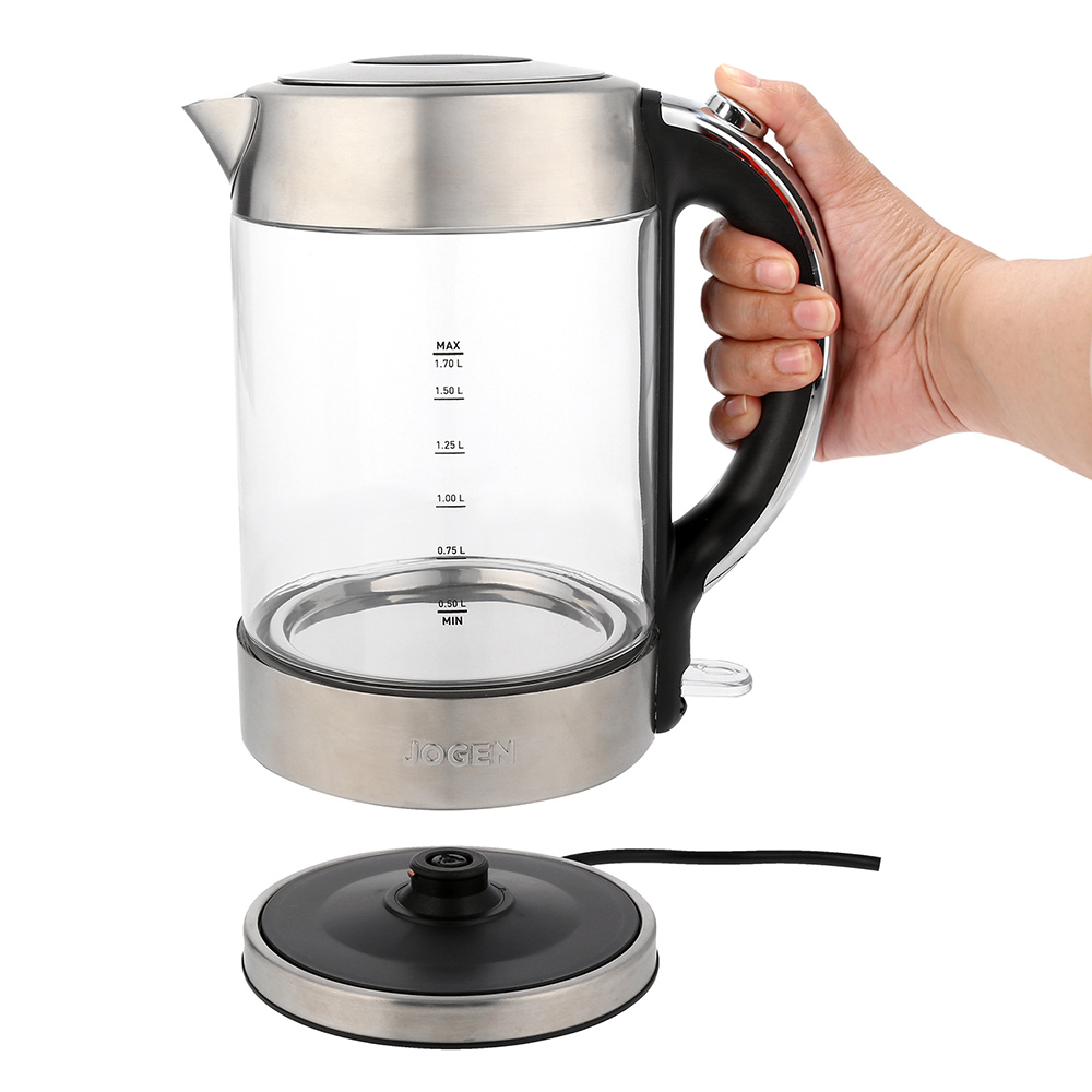 JOGEN KE 4311 Stainless Steel Glass Kettle 1.7L 2200W - image 6
