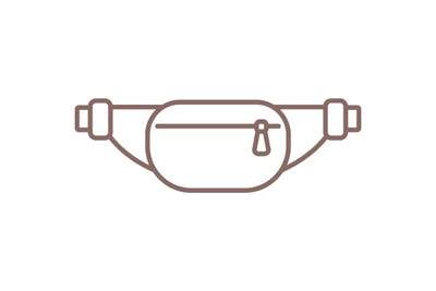 Icon of a fanny pack on a white background
