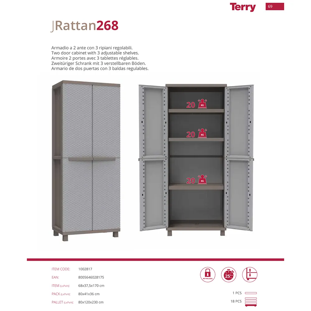 Terry Jrattan Outdoor & Indoor Cabinet