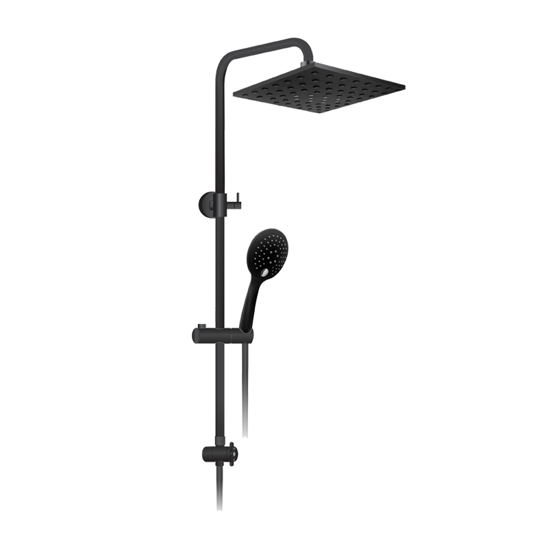 Mistral Shower Heater DC Pump MSH88MBK Black, With Black Rain Shower - image 3