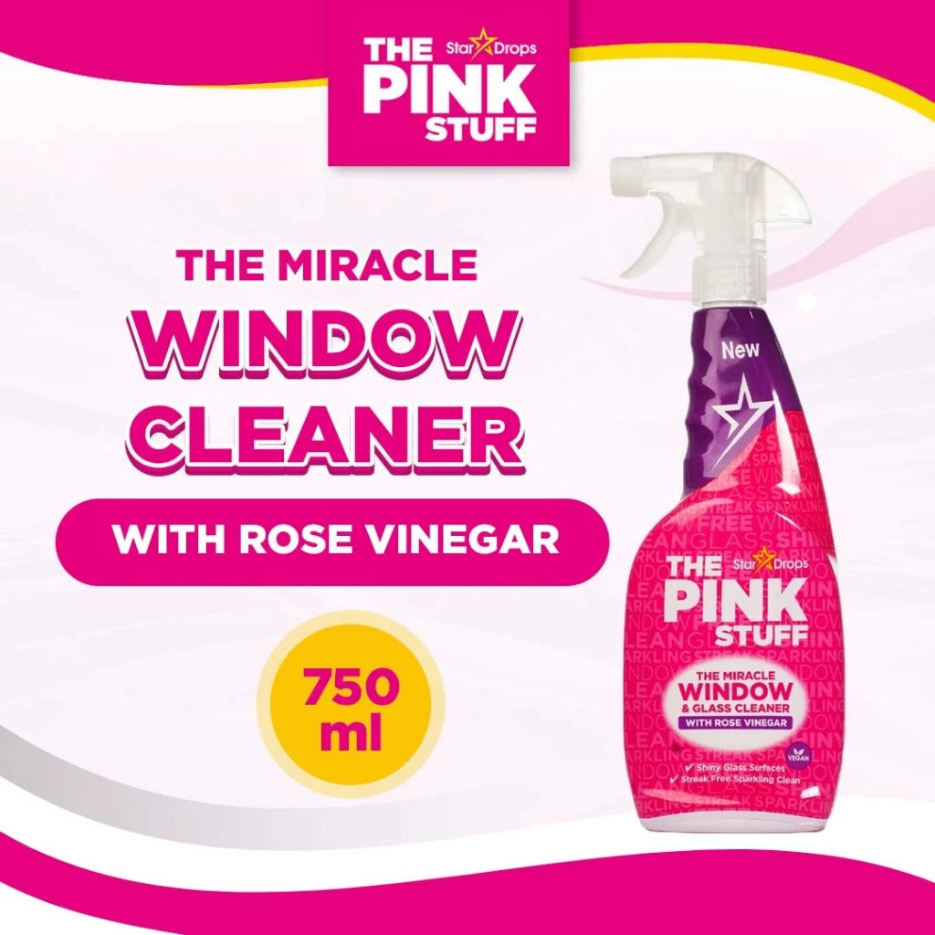The Pink Stuff The Miracle Window Cleaner with Rose Vinegar