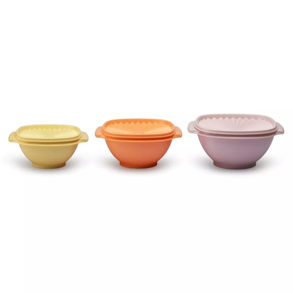 Tupperware Heritage 3pcs Bowl Set (1x860ml/1x1.3L /1x1.9L) TP0016 - image 3