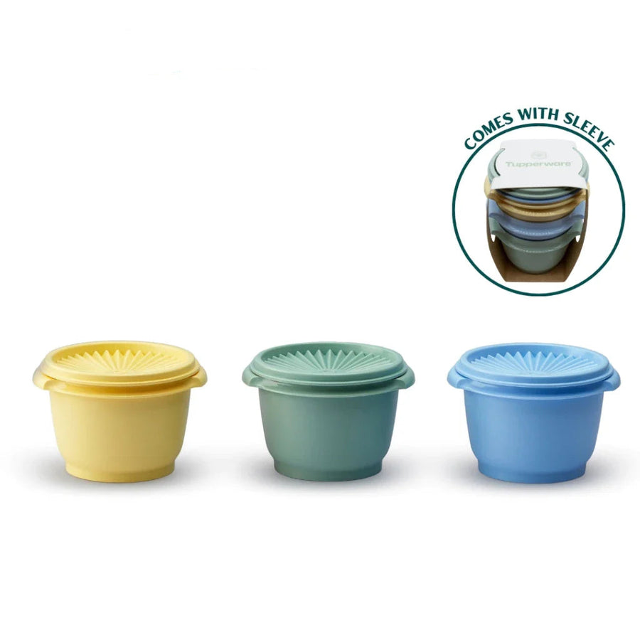 Tupperware Heritage Small 3pcs Bowl Set (3x600ml) TP0017