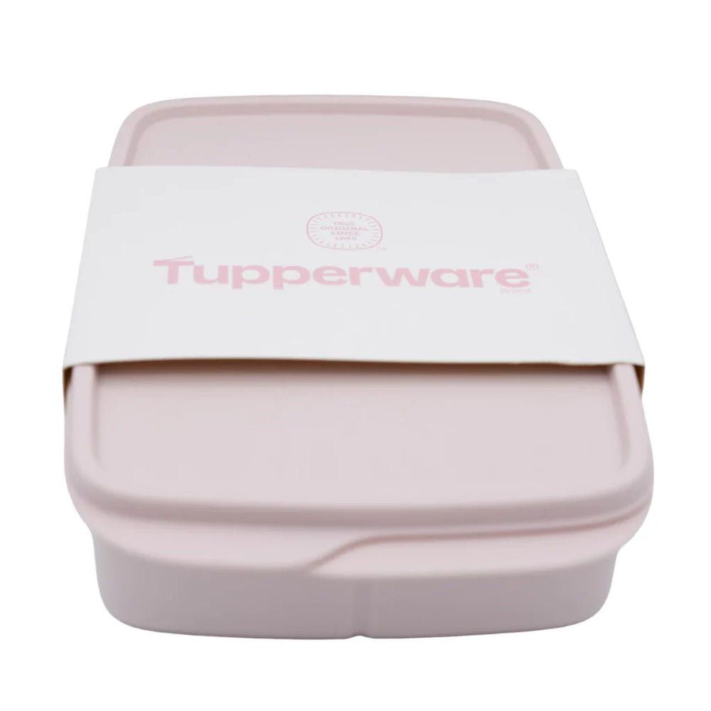 Tupperware Rectangular Divided Lunch Box (1L, Pink) TP0025 - image 2