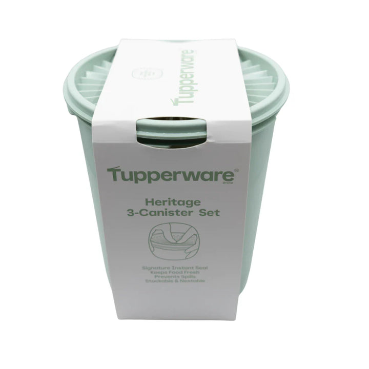 Tupperware Heritage 3pcs Canister Set (1x1.2L/1x1.8L/1x2.7L) TP0013 - image 2