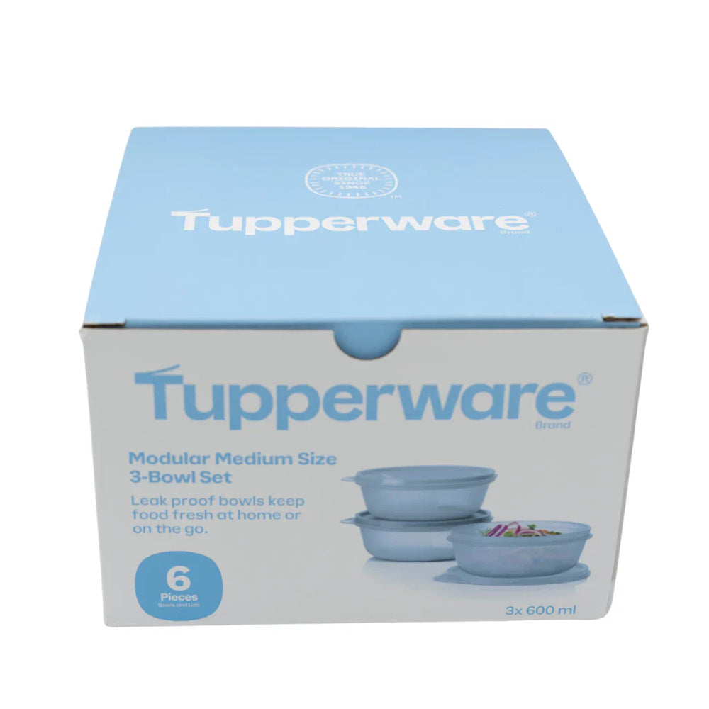 Tupperware Modular Medium Size 3cs Bowl Set (3x600ml) TP0004 - image 2