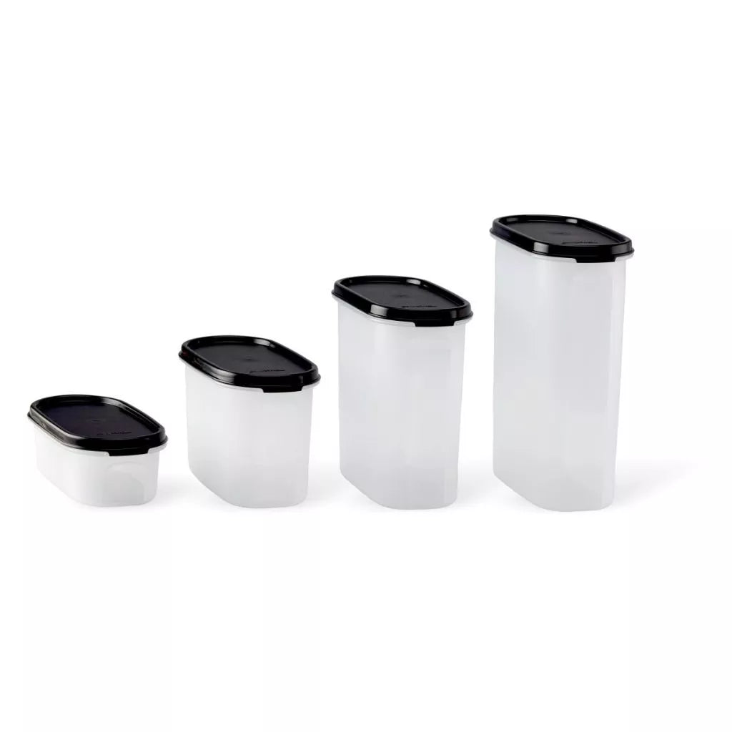 Tupperware Oval Modular Dry Food 6pcs Container Set (1x2.3L/1x1.7L/1X1.1L/3x500ml) TP0007 - image 3