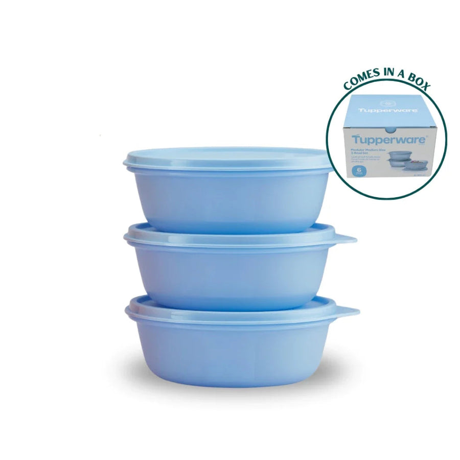 Tupperware Modular Medium Size 3cs Bowl Set (3x600ml) TP0004