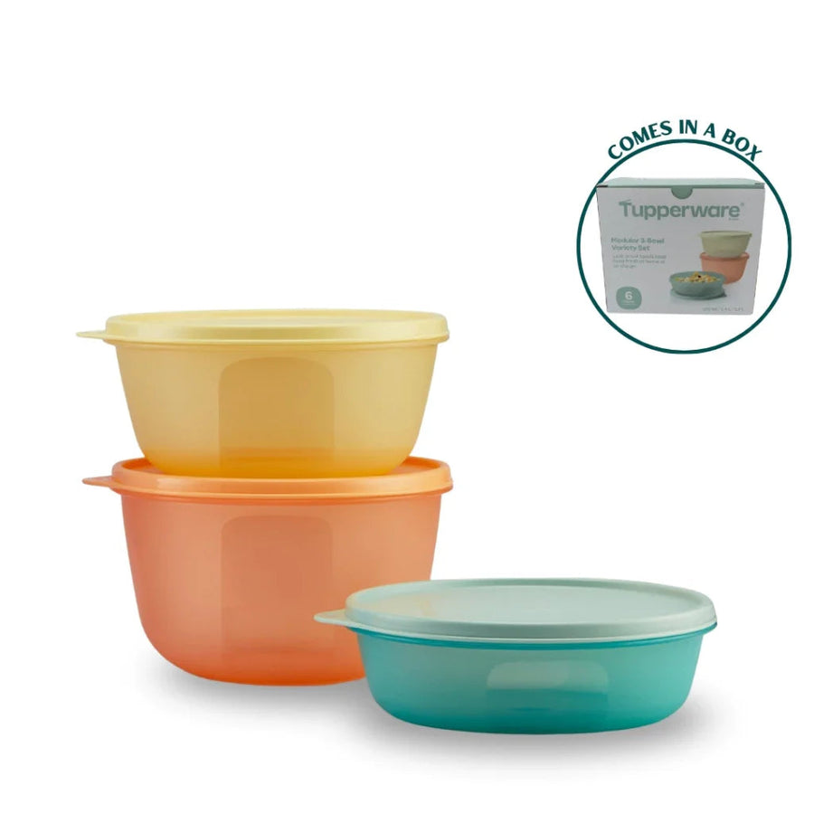 Tupperware Modular 3pcs Bowl Variety Set (1x950ml/1x1.4L/1x1.9L) TP0003