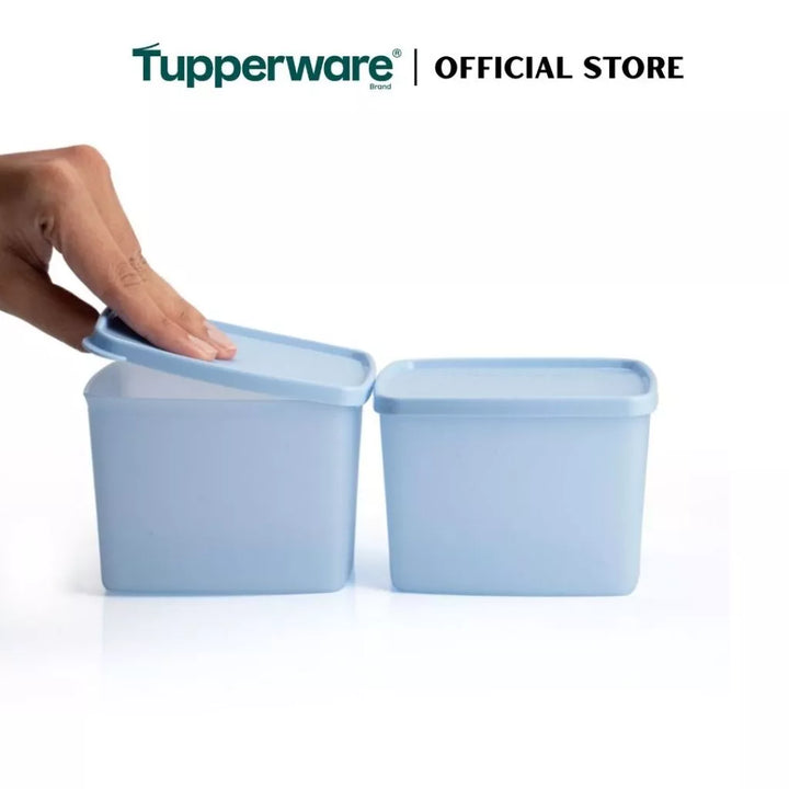 Tupperware 2pcs Stacking Square Food Storage containers (800ml) TP0032 - image 3