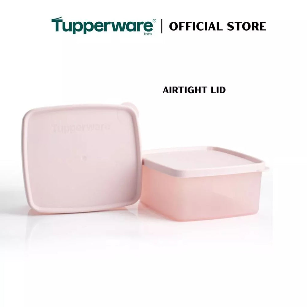 Tupperware 2pcs Stacking Square Food Storage containers (400ml) TP0031 - image 2