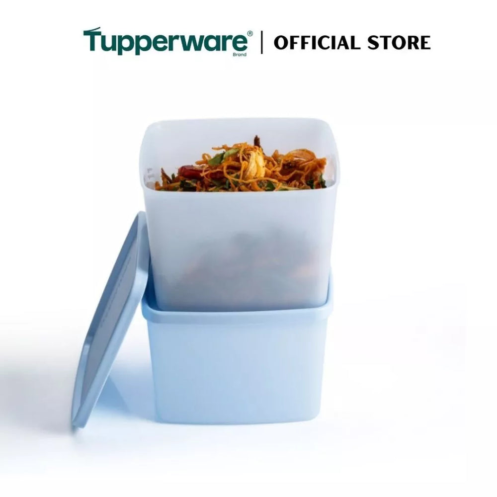 Tupperware 2pcs Stacking Square Food Storage containers (800ml) TP0032 - image 2