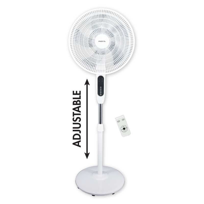 Mistral 16” DC Stand Fan with Remote MSF1610DR - White