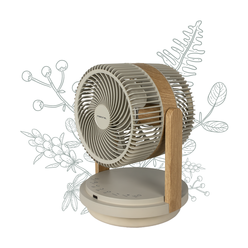 Greenleaf by Mistral 8" Double Blade DC High Velocity Fan with Remote MHV812R2-G - image 2
