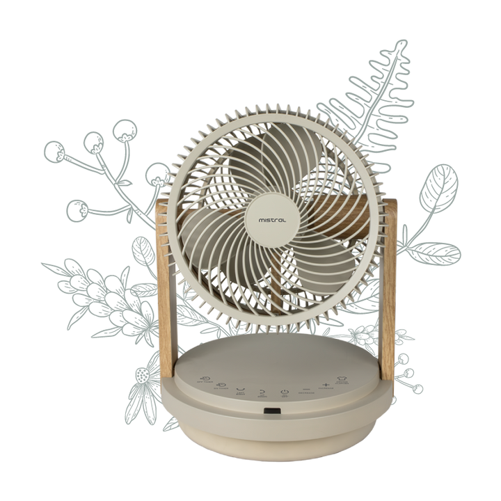 Greenleaf by Mistral 8" Double Blade DC High Velocity Fan with Remote MHV812R2-G