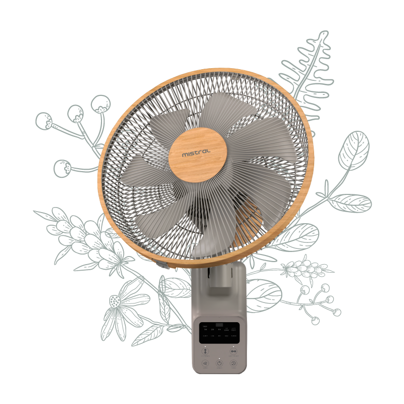Greenleaf by Mistral 14" DC Wall Fan with Remote MWF1454DR-G - image 3