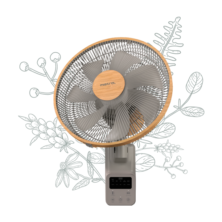 Greenleaf by Mistral 14" DC Wall Fan with Remote MWF1454DR-G - image 3