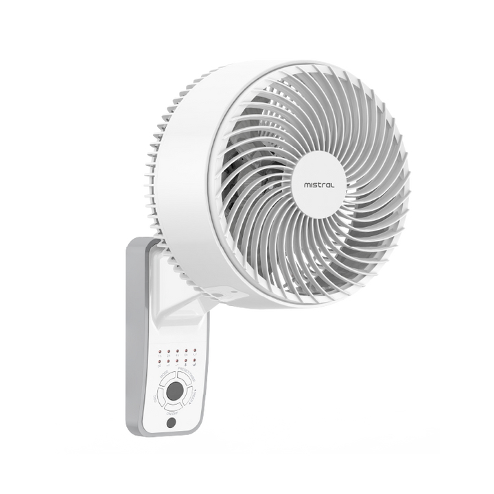 Mistral 9" DC Wall Fan with Remote MWF0935DR - White