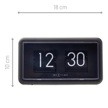 Load image into Gallery viewer, NeXtime Flip Table Clock 18x10x7cm (Black)
