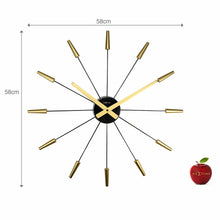 Load image into Gallery viewer, NeXtime Plug Inn Wall Clock 58cm (Gold)
