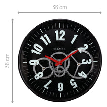Load image into Gallery viewer, NeXtime Modern Gear Clock Wall Clock 36cm
