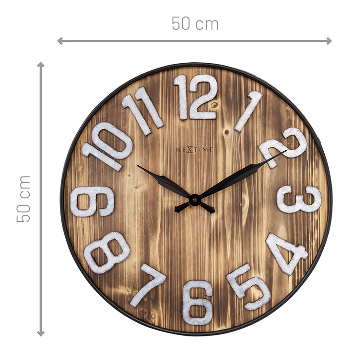 NeXtime Aberdeen Wood/Metal 50cm