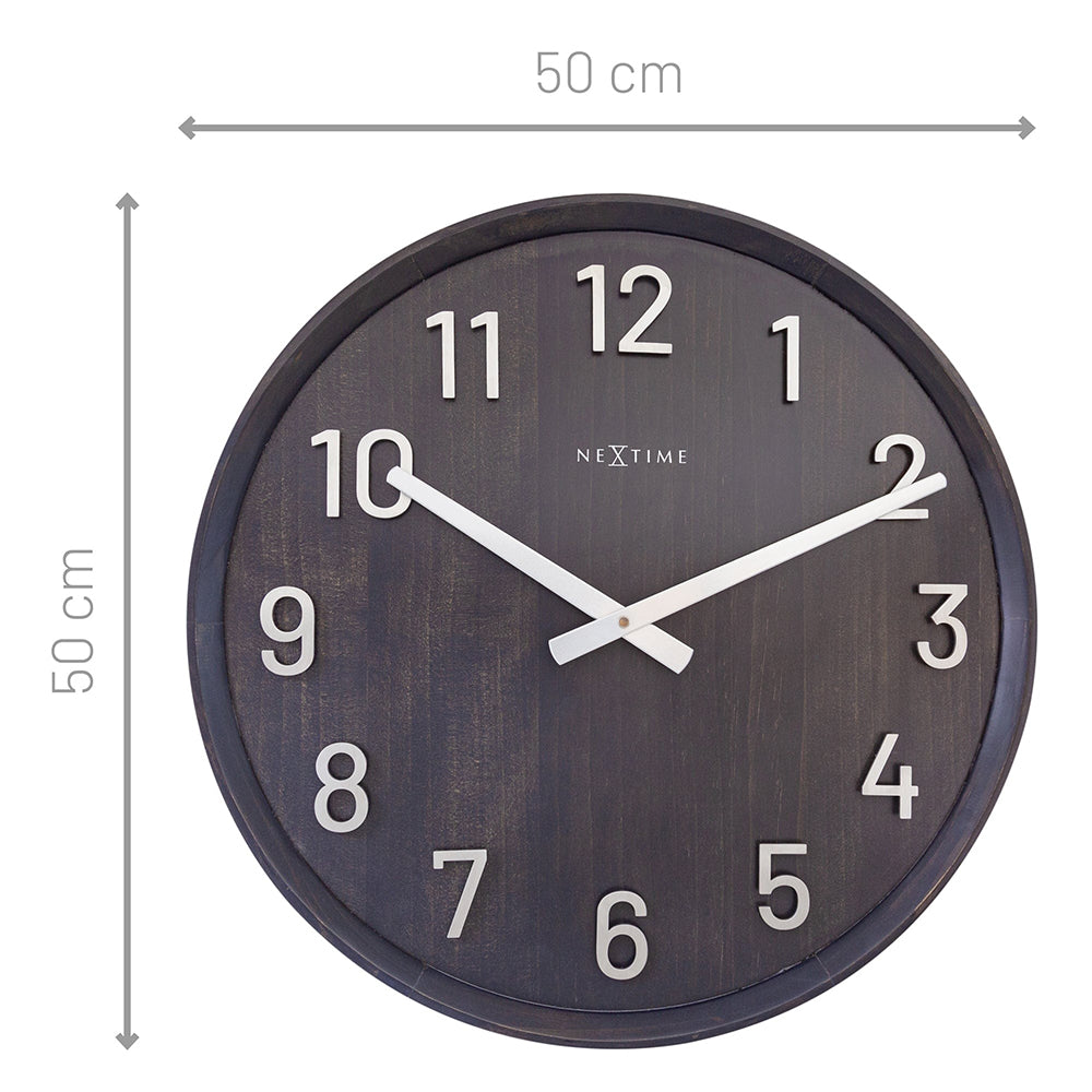 Jam Dinding NeXtime Precious 50cm (Hitam)