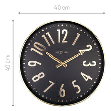Load image into Gallery viewer, NeXtime Alchemy Wall Clock 40cm (Gold/Black)
