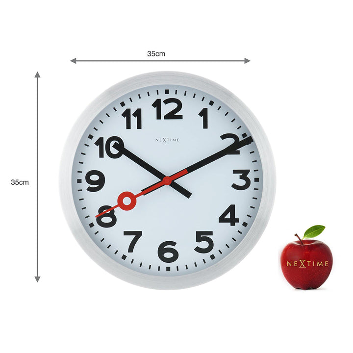 NeXtime Station Number Index Table/Wall clock 35cm (White)