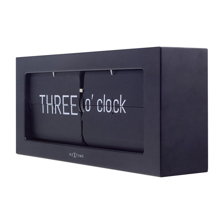 NeXtime Flip Table Clock 16.7x36cm (Black)