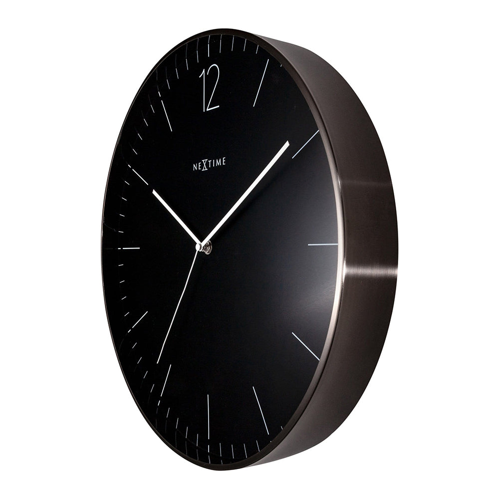 NeXtime Essential Graphite Wall XXL Clock 40cm