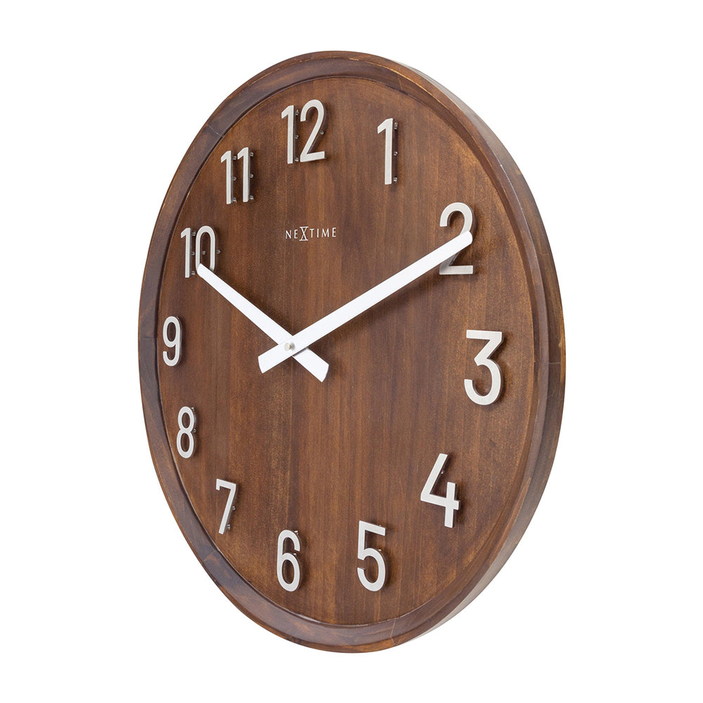 NeXtime Precious Wall Clock 50cm (Brown)